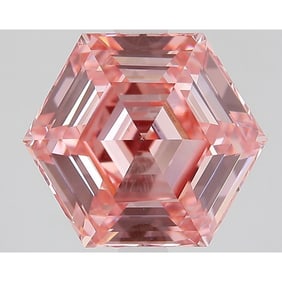 3.36 ct, Fancy Intense Pink/VVS2, Hexagonal cut IGI Graded Diamond