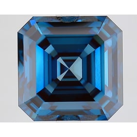 5.01 ct, Fancy Vivid Blue/VVS2, Square Emerald cut IGI Graded Diamond