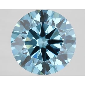 4.32 ct, Fancy Vivid Blue/VS1, Round cut IGI Graded Diamond