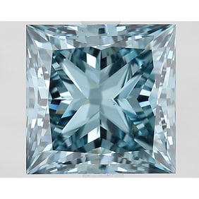 3.26 ct, Fancy Vivid Blue/VS1, Princess cut IGI Graded Diamond