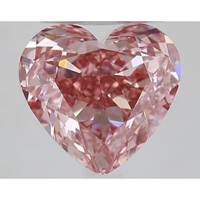 3.60 ct, Fancy Vivid Pink/VS1, Heart cut IGI Graded Diamond