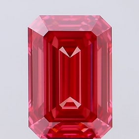 11.10 ct, Fancy Vivid Reddish Pink/VS1, Emerald cut IGI Graded Diamond