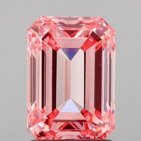 2.04 ct, Fancy Vivid Pink/VS1, Emerald cut IGI Graded Diamond