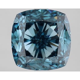 3.75 ct, Fancy Vivid Blue/VS1, Cushion cut IGI Graded Diamond