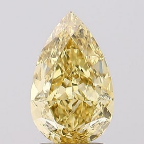 2.28 ct, Fancy Intense Yellow/VS1, Pear cut IGI Graded Diamond