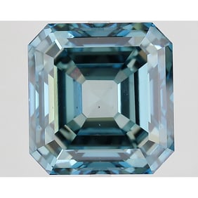18.07 ct, Fancy Vivid Blue/VS2, Square Emerald cut IGI Graded Diamond
