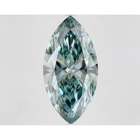 6.01 ct, Fancy Vivid Bluish Green/VS1, Marquise cut IGI Graded Diamond