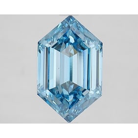 2.63 ct, Fancy Vivid Blue/VS1, Hexagonal cut IGI Graded Diamond