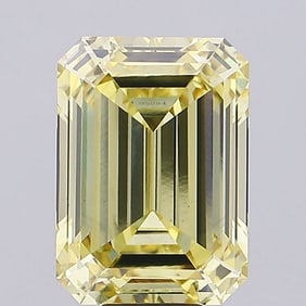 12.06 ct, Fancy Intense Yellow/VS1, Emerald cut IGI Graded Diamond