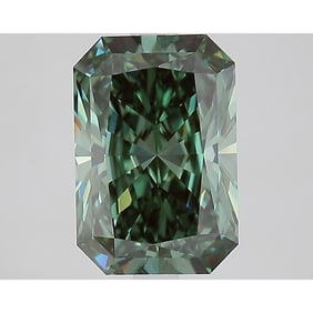 3.01 ct, Fancy Vivid Green/VS1, Radiant cut IGI Graded Diamond