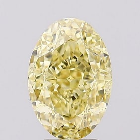 3.02 ct, Fancy Intense Yellow/VS1, Oval cut IGI Graded Diamond