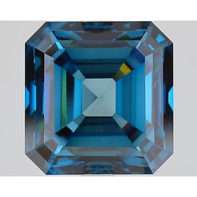 5.77 ct, Fancy Vivid Blue/VS1, Square Emerald cut IGI Graded Diamond