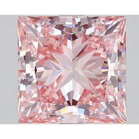 5.10 ct, Fancy Intense Pink/VVS2, Princess cut IGI Graded Diamond