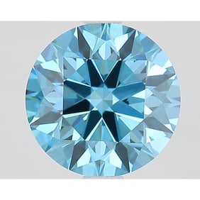 2.18 ct, Fancy Vivid Blue/VVS2, Round cut IGI Graded Diamond