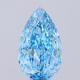 8.10 ct, Fancy Vivid Blue/VVS2, Pear cut IGI Graded Diamond