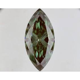 11.03 ct, Fancy Deep Green/VS1, Marquise cut IGI Graded Diamond