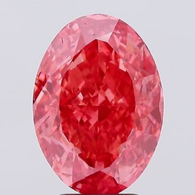 4.82 ct, Fancy Vivid Pink/VS2, Oval cut IGI Graded Diamond