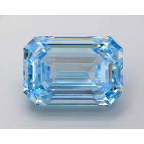 10.05 ct, Fancy Vivid Blue/VS1, Emerald cut IGI Graded Diamond