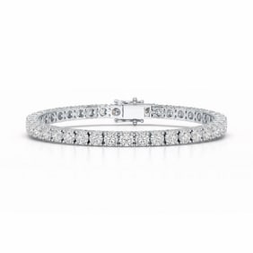 18kt White Gold 6.84ct. Round cut Diamond Bracelet