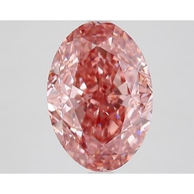 5.22 ct, Fancy Vivid Brownish Pink/VS1, Oval cut IGI Graded Diamond