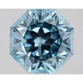 2.90 ct, Fancy Vivid Blue/VS1, Octagonal cut IGI Graded Diamond