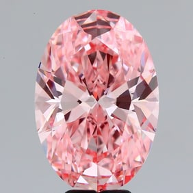 7.13 ct, Fancy Vivid Pink/VVS2, Oval cut IGI Graded Diamond
