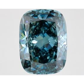 5.67 ct, Fancy Deep Greenish Blue/VVS2, Cushion cut IGI Graded Diamond
