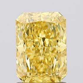 4.62 ct, Fancy Vivid Yellow/VS2, Radiant cut IGI Graded Diamond
