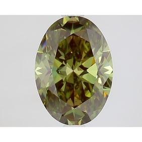 2.24 ct, Fancy Vivid Green/VS1, Oval cut IGI Graded Diamond
