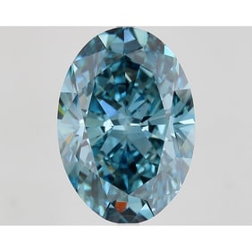 13.50 ct, Fancy Vivid Blue/VS2, Oval cut IGI Graded Diamond