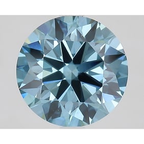 2.81 ct, Fancy Vivid Blue/VS1, Round cut IGI Graded Diamond
