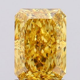4.54 ct, Fancy Vivid Yellow/VS2, Radiant cut IGI Graded Diamond