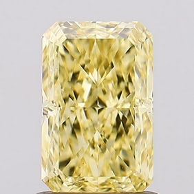 4.35 ct, Fancy Vivid Yellow/VS2, Radiant cut IGI Graded Diamond