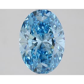 2.04 ct, Fancy Vivid Blue/VS2, Oval cut IGI Graded Diamond