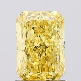 3.35 ct, Fancy Vivid Yellow/VS1, Radiant cut IGI Graded Diamond