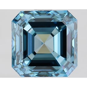 3.28 ct, Fancy Intense Blue/VVS2, Square Emerald cut IGI Graded Diamond