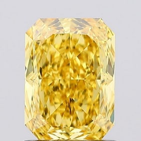 3.08 ct, Fancy Vivid Yellow/VS1, Radiant cut IGI Graded Diamond