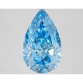 3.01 ct, Fancy Vivid Blue/VS2, Pear cut IGI Graded Diamond