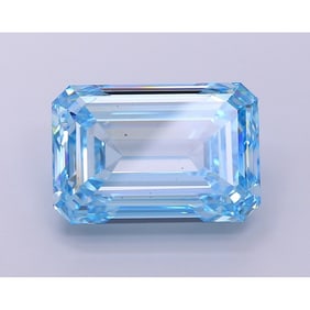 10.03 ct, Fancy Vivid Blue/VS2, Emerald cut IGI Graded Diamond
