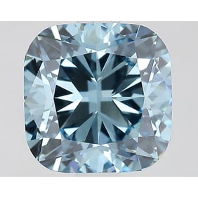 2.10 ct, Fancy Vivid Blue/VVS2, Cushion cut IGI Graded Diamond