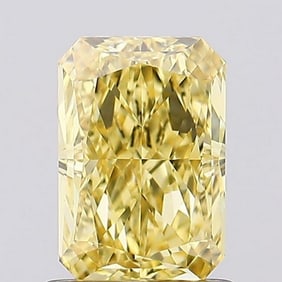3.53 ct, Fancy Vivid Yellow/VS1, Radiant cut IGI Graded Diamond