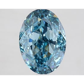 3.01 ct, Fancy Vivid Blue/VVS2, Oval cut IGI Graded Diamond