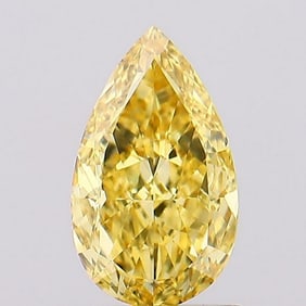 2.61 ct, Fancy Intense Yellow/VS1, Pear cut IGI Graded Diamond