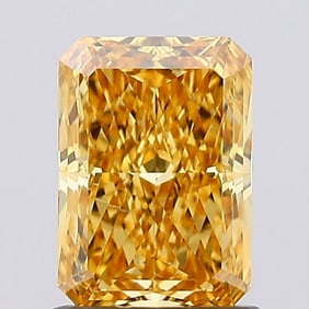 3.77 ct, Fancy Intense Yellow/VS1, Radiant cut IGI Graded Diamond