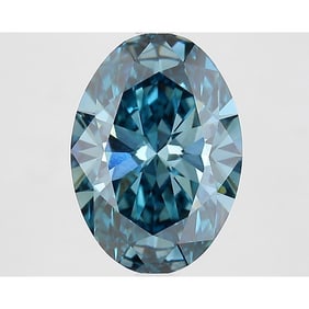 4.29 ct, Fancy Vivid Blue/VVS2, Oval cut IGI Graded Diamond