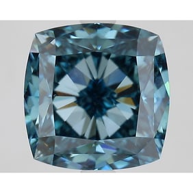 3.95 ct, Fancy Vivid Blue/VS1, Cushion cut IGI Graded Diamond