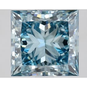 3.01 ct, Fancy Intense Blue/VS1, Princess cut IGI Graded Diamond