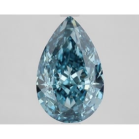 3.16 ct, Fancy Vivid Blue/VVS2, Pear cut IGI Graded Diamond