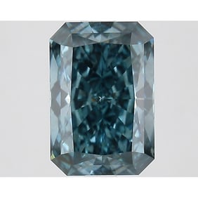 2.18 ct, Fancy Vivid Greenish Blue/VS2, Radiant cut IGI Graded Diamond