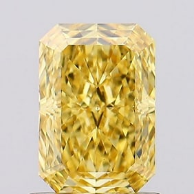 3.10 ct, Fancy Intense Yellow/VS1, Radiant cut IGI Graded Diamond